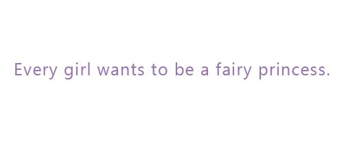 fairy princess quote