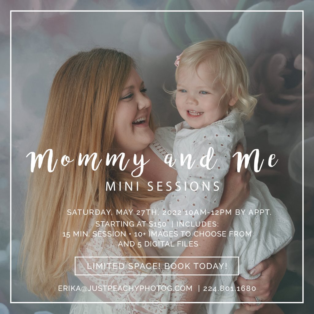 momma and baby mini sessions chicago area 